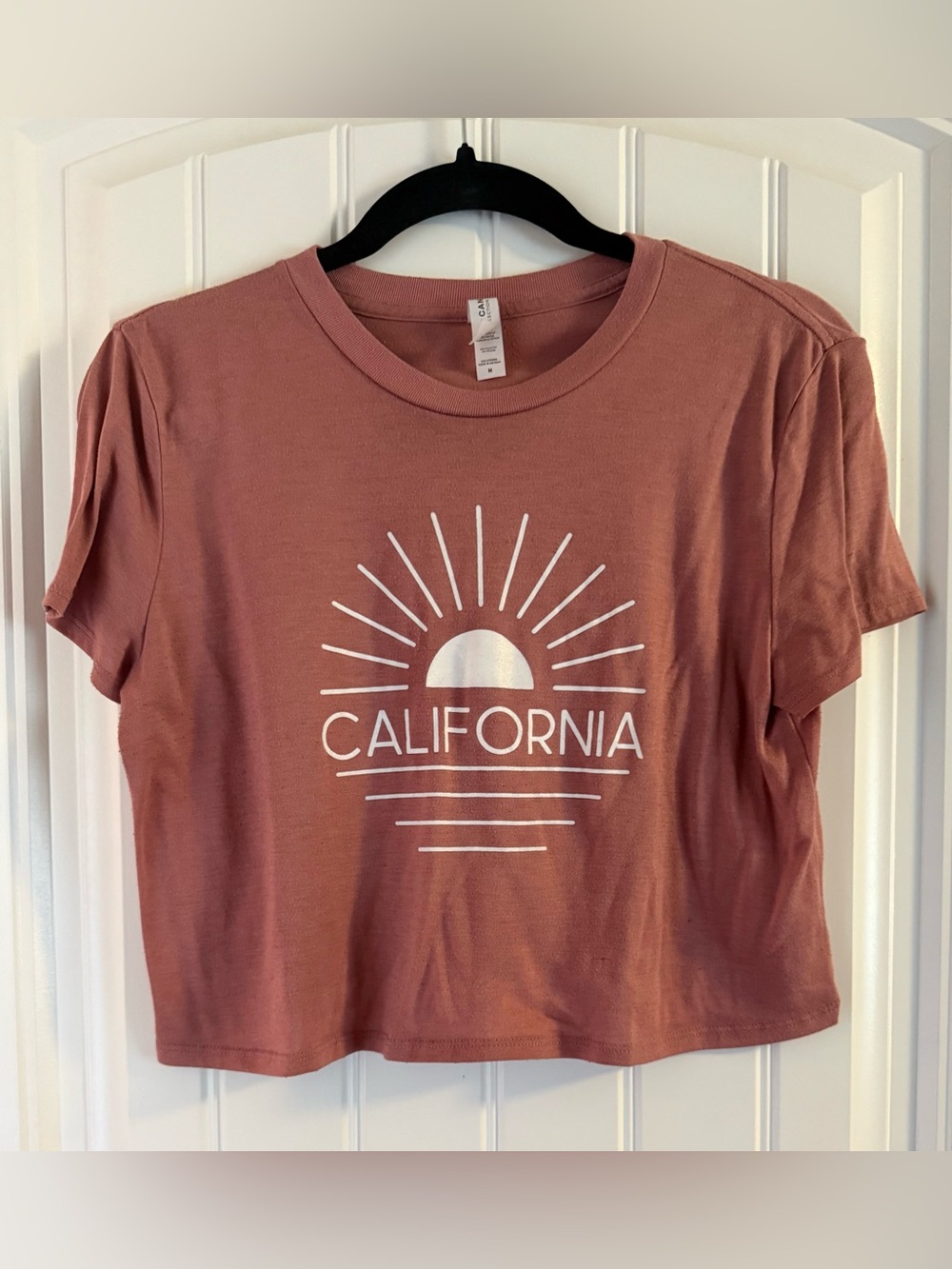 Bella Canvas Mauve Pink California Crop Top